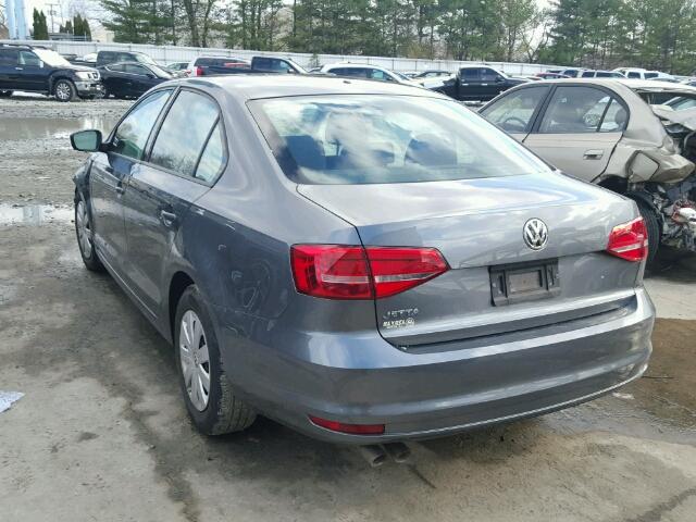 3VW2K7AJ4FM336272 - 2015 VOLKSWAGEN JETTA BASE 灰色 照片 3