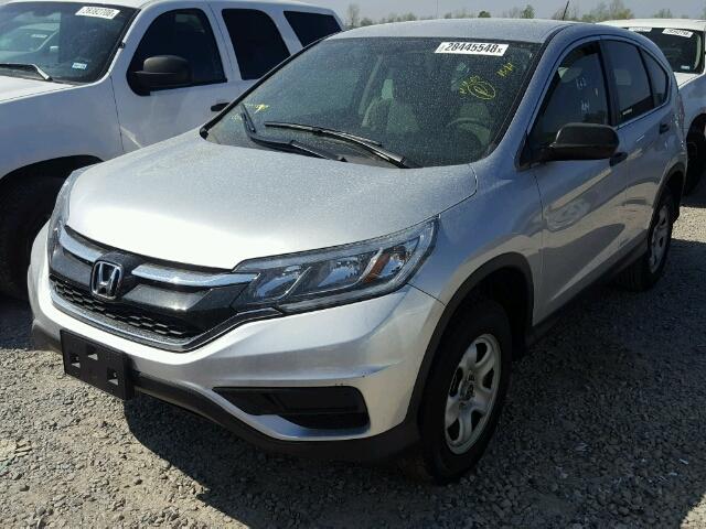 2HKRM4H37GH638485 - 2016 HONDA CR-V LX SILVER photo 2