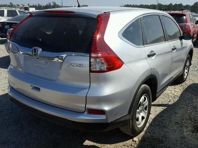 2HKRM4H37GH638485 - 2016 HONDA CR-V LX SILVER photo 4