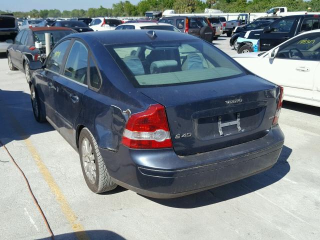 YV1MS382752085184 - 2005 VOLVO S40 2.4I BLUE photo 3