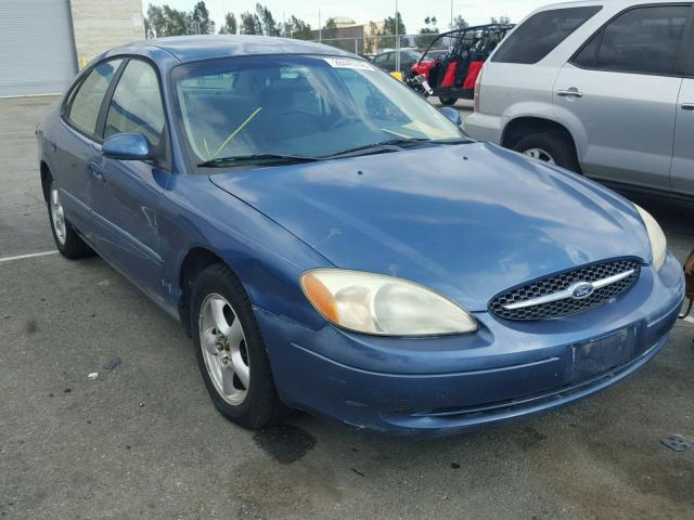 1FAFP53U92G206189 - 2002 FORD TAURUS SE BLUE photo 1