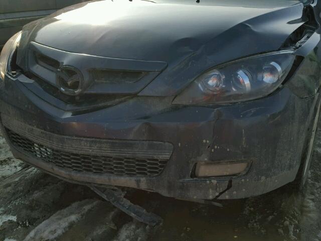 JM1BK343871684552 - 2007 MAZDA 3 HATCHBAC GRAY photo 9