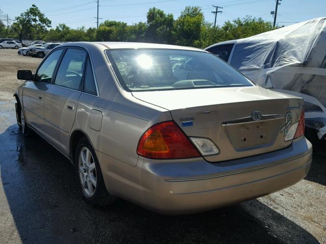 4T1BF28B4YU060422 - 2000 TOYOTA AVALON XL BEIGE photo 3