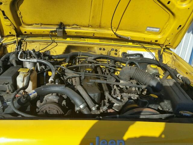 1J4FF48S01L583587 - 2001 JEEP CHEROKEE S YELLOW photo 7