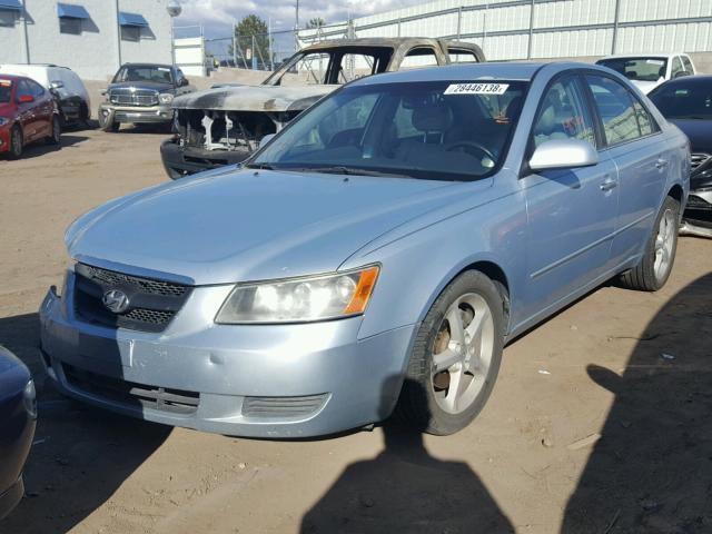 5NPEU46F46H132512 - 2006 HYUNDAI SONATA GLS BLUE photo 2