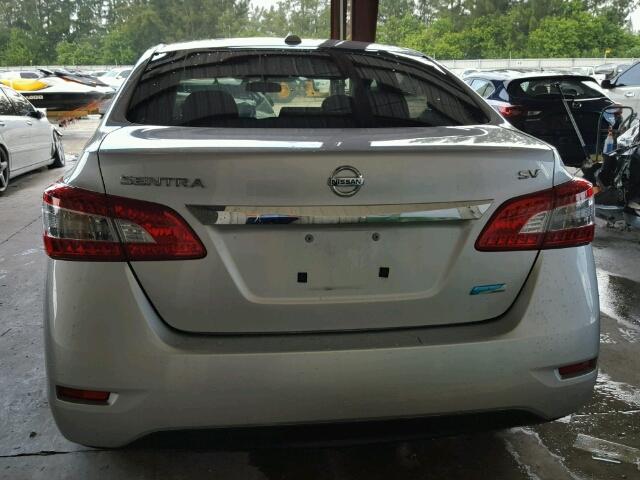 3N1AB7APXDL661209 - 2013 NISSAN SENTRA S SILVER photo 10