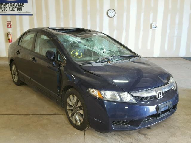 2HGFA1F92AH532481 - 2010 HONDA CIVIC EXL BLUE photo 1