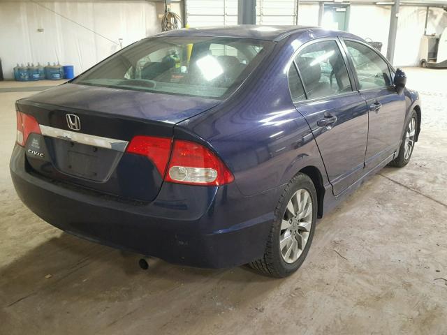 2HGFA1F92AH532481 - 2010 HONDA CIVIC EXL BLUE photo 4