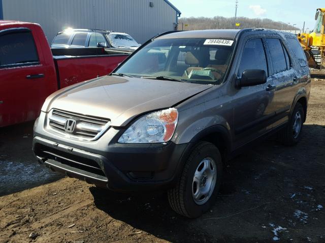 JHLRD68464C021836 - 2004 HONDA CR-V LX BROWN photo 2