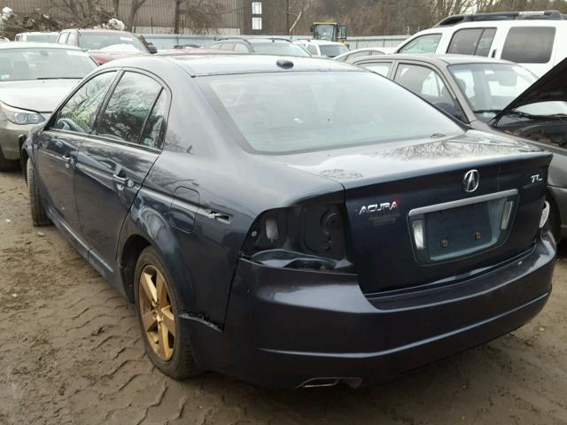 19UUA66257A039098 - 2007 ACURA TL GRAY photo 3