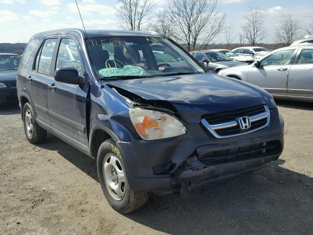 SHSRD68494U203264 - 2004 HONDA CR-V LX BLUE photo 1