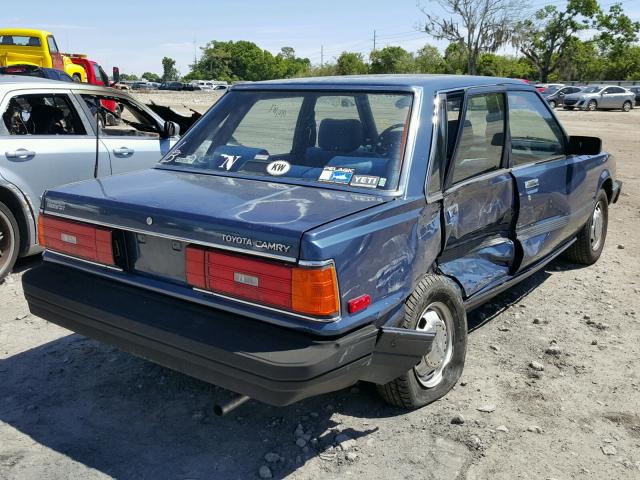 JT2SV12E8G6007075 - 1986 TOYOTA CAMRY DLX BLUE photo 4