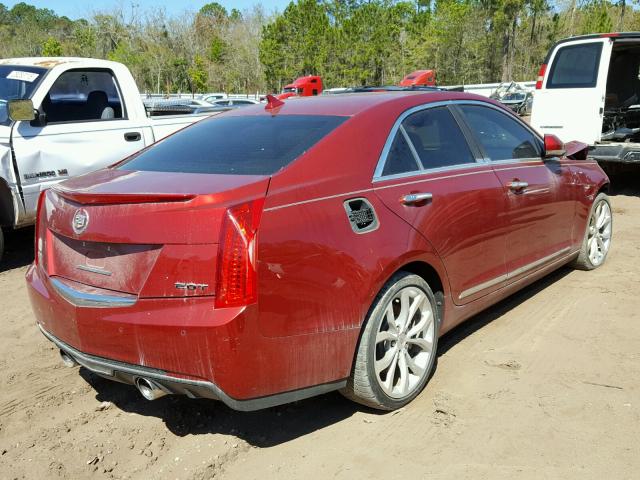 1G6AC5SX2E0168428 - 2014 CADILLAC ATS PERFOR MAROON photo 4