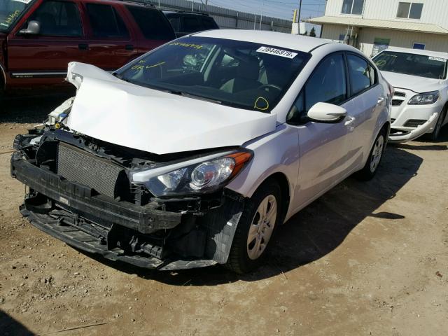 KNAFX4A61F5291553 - 2015 KIA FORTE LX WHITE photo 2