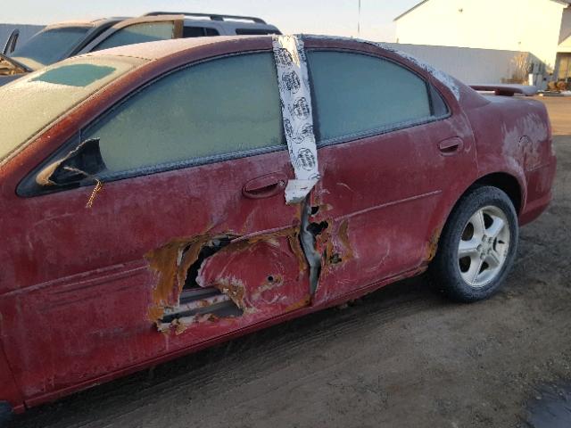 1B3EL46R15N686684 - 2005 DODGE STRATUS SX RED photo 9