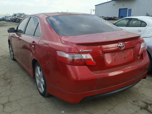 4T1BE46K47U158169 - 2007 TOYOTA CAMRY NEW RED photo 3