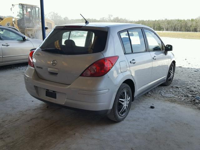 3N1BC13E57L362953 - 2007 NISSAN VERSA S SILVER photo 4