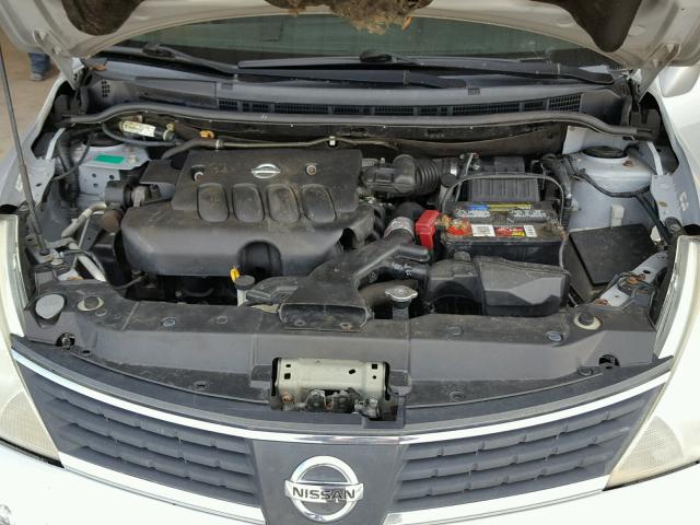 3N1BC13E57L362953 - 2007 NISSAN VERSA S SILVER photo 7