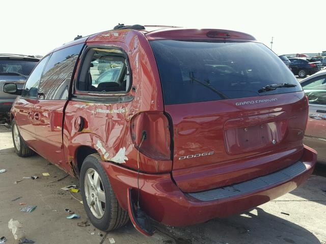 2D8GP44L75R557668 - 2005 DODGE GRAND CARA RED photo 3