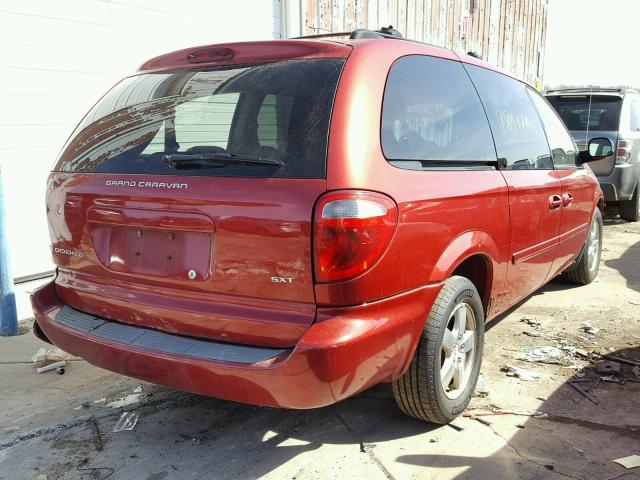 2D8GP44L75R557668 - 2005 DODGE GRAND CARA RED photo 4