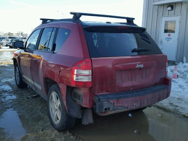 1J4NF4FB7AD655281 - 2010 JEEP COMPASS SP RED photo 3