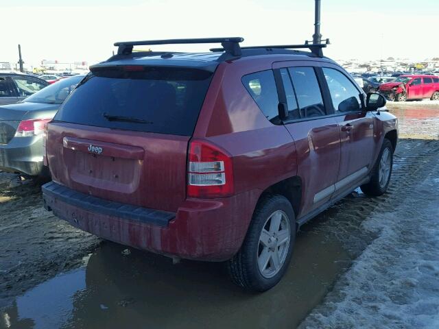 1J4NF4FB7AD655281 - 2010 JEEP COMPASS SP RED photo 4