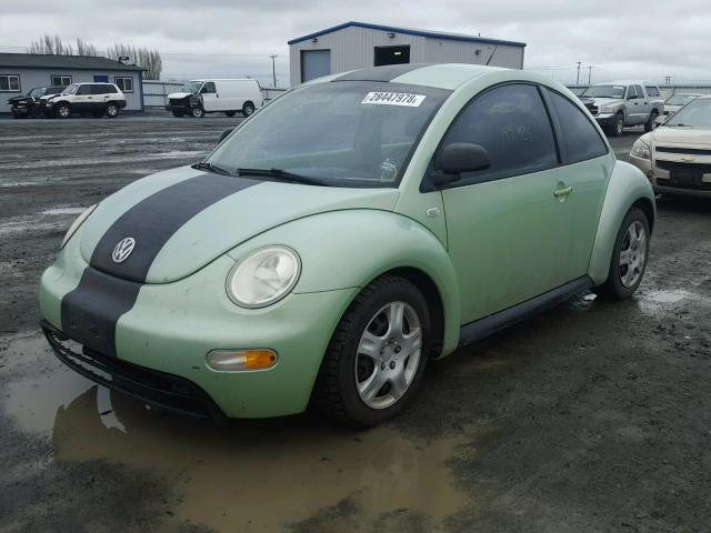 3VWBA21C1XM451744 - 1999 VOLKSWAGEN NEW BEETLE GREEN photo 2