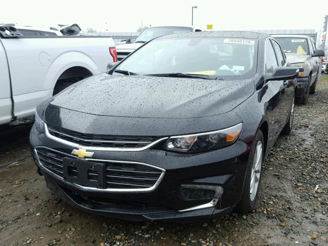 1G1ZD5STXJF153444 - 2018 CHEVROLET MALIBU LT BLACK photo 2