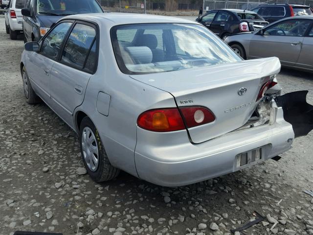 1NXBR12E42Z629300 - 2002 TOYOTA COROLLA CE SILVER photo 3