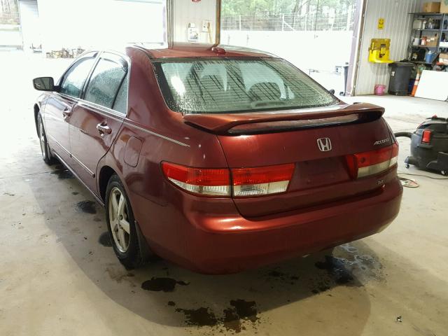 1HGCM56804A015319 - 2004 HONDA ACCORD EX MAROON photo 3