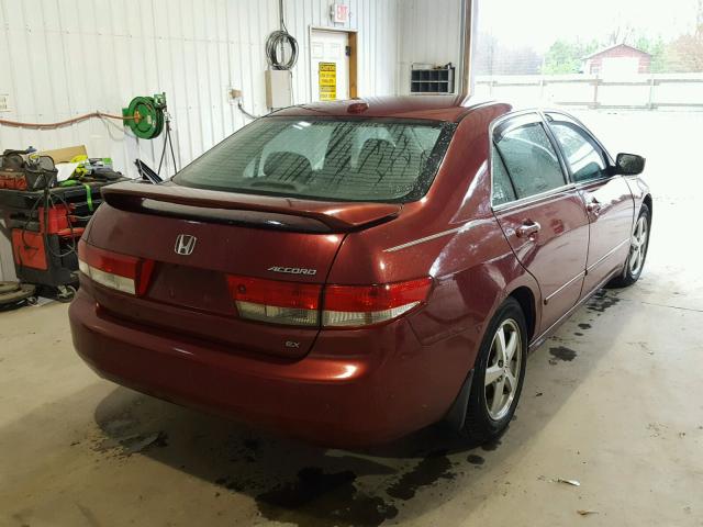 1HGCM56804A015319 - 2004 HONDA ACCORD EX MAROON photo 4