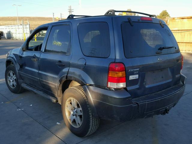 1FMYU93135KA15308 - 2005 FORD ESCAPE XLT BLUE photo 3