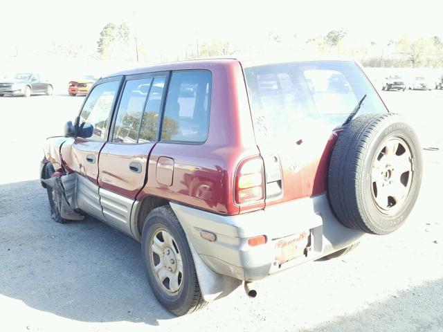 JT3GP10V0Y7072187 - 2000 TOYOTA RAV4 MAROON photo 3