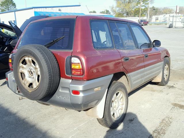 JT3GP10V0Y7072187 - 2000 TOYOTA RAV4 MAROON photo 4