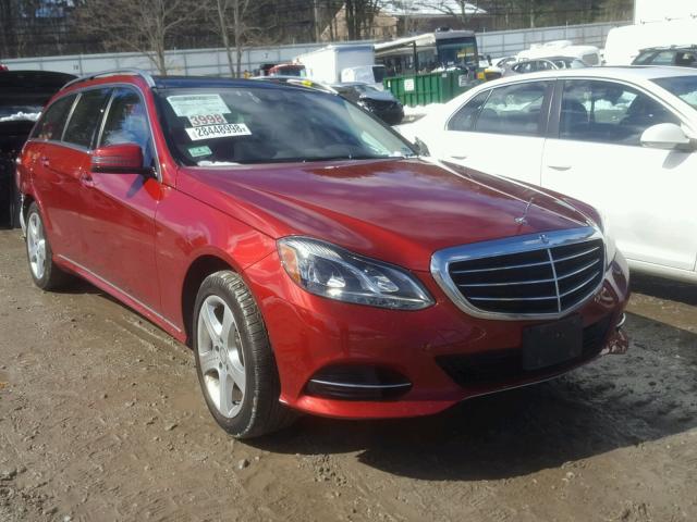 WDDHH8JB5FB115688 - 2015 MERCEDES-BENZ E 350 4MAT RED photo 1