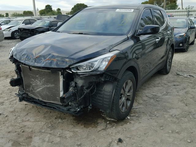 5XYZT3LB8DG121596 - 2013 HYUNDAI SANTA FE S BLACK photo 2