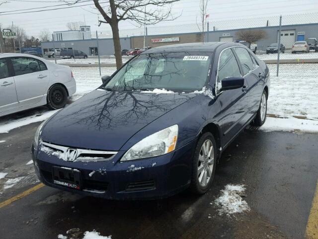 1HGCM66877A022147 - 2007 HONDA ACCORD EX BLUE photo 2