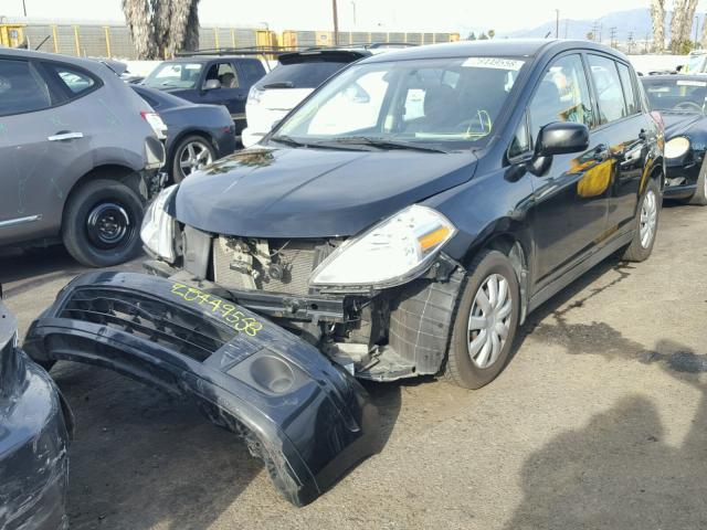 3N1BC1CP0AL376543 - 2010 NISSAN VERSA S BLACK photo 2