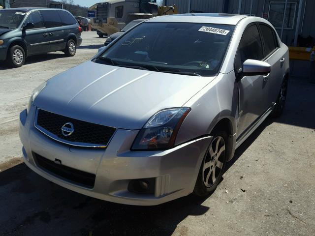 3N1AB6AP0CL688721 - 2012 NISSAN SENTRA 2.0 SILVER photo 2