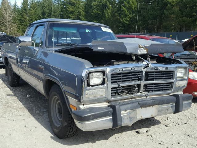 3B7KE23C6PM173640 - 1993 DODGE D-SERIES D GRAY photo 1