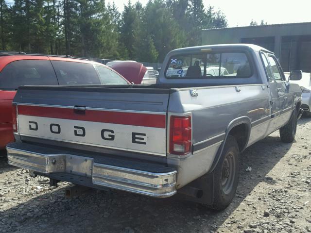 3B7KE23C6PM173640 - 1993 DODGE D-SERIES D GRAY photo 4