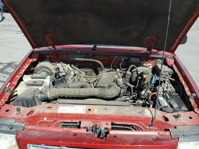 1FTYR14U82PA39635 - 2002 FORD RANGER SUP RED photo 7