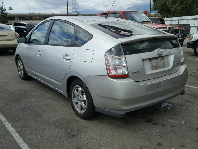 JTDKB20U357055154 - 2005 TOYOTA PRIUS SILVER photo 3