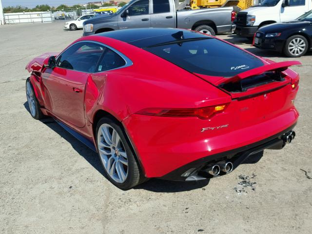 SAJWA6DA0FMK20870 - 2015 JAGUAR F-TYPE R RED photo 3