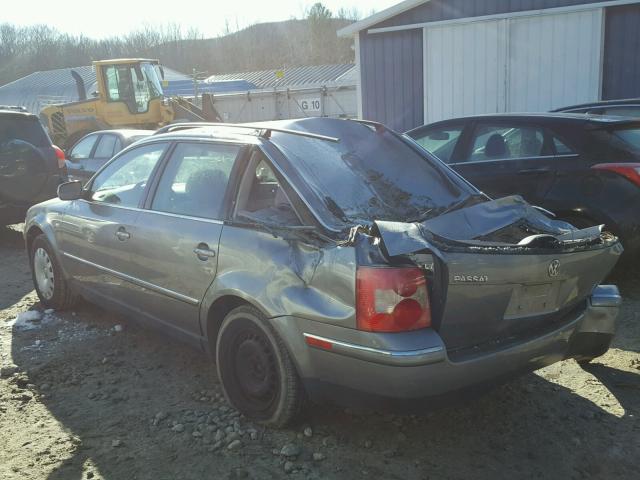 WVWND63BX4E066445 - 2004 VOLKSWAGEN PASSAT GL GRAY photo 3