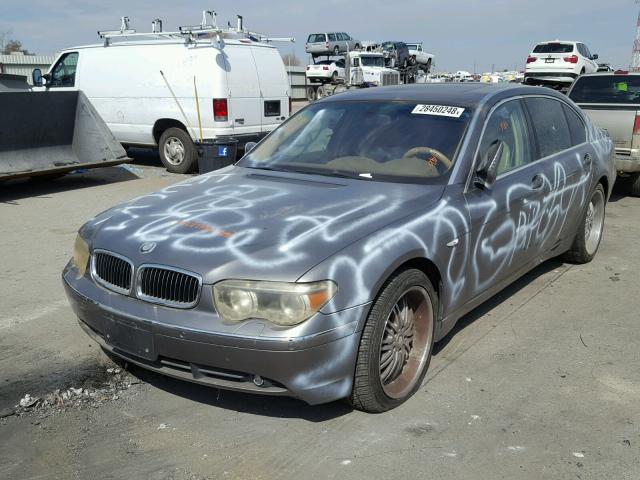 WBAGN63493DR12377 - 2003 BMW 745 LI GRAY photo 2