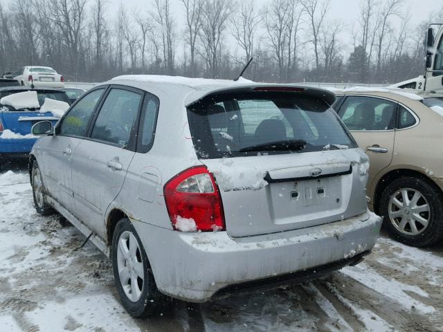 KNAFE162385019213 - 2008 KIA SPECTRA5 5 SILVER photo 3