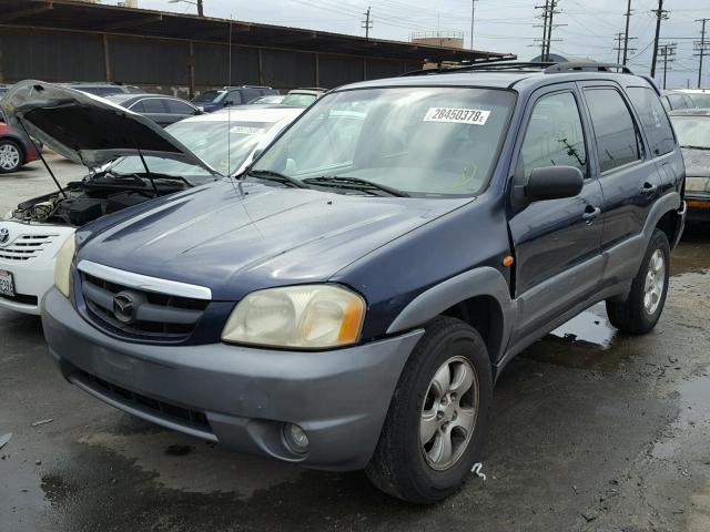 4F2YU08142KM40024 - 2002 MAZDA TRIBUTE LX BLUE photo 2