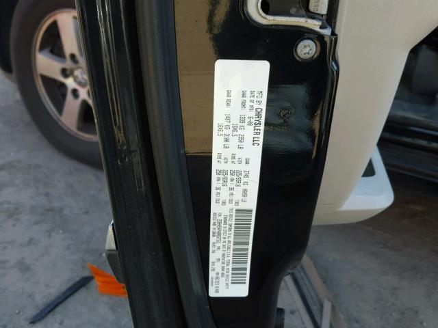 2D8HN54P48R837331 - 2008 DODGE GRAND CARA BLACK photo 10