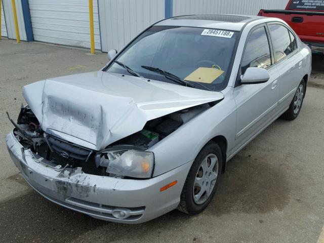 KMHDN46D26U247005 - 2006 HYUNDAI ELANTRA GL SILVER photo 2